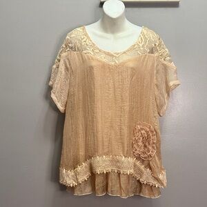Pretty Angel Silk Blend Top XL
